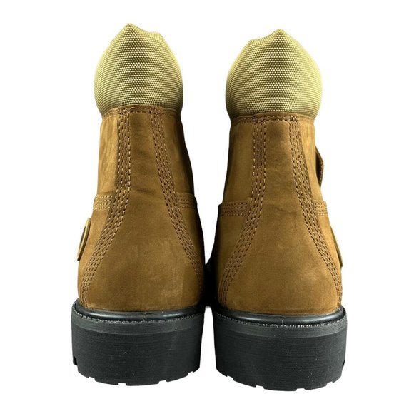 Timberland Men's 6" Premium Medium Brown Olive Waterproof Boots Size 10.5 M - Picture 5 of 9